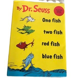Dr. Seuss One Fish Two Fish Red Fish Blue Fish Hardcover Book